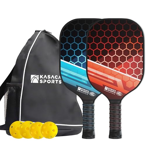 Pickleball Paddles Set of 2 USAPA Pickleball Paddles Graphite Pickleball Paddles Set of 2 Pickleball Set 2 Pickleball Paddle Set 2 Lightweight Pickleball Paddle and Ball Set 4 Balls
