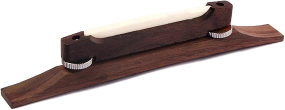 WINOMO Archtop Guitar Rosewood Bridge with Bone Saddle