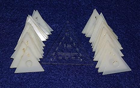 Mylar 1 Inch Equilateral Triangle 51 Piece Set
