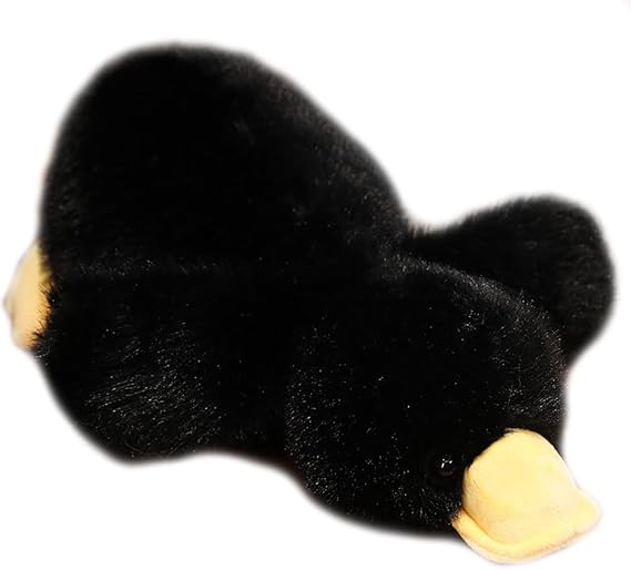 10inch Duck Stuffed Animal, Soft Duck Plush Toy, Birthday Xmas Gift for Kids (Black)