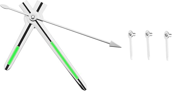 1 Set Luminous Watch Hands Replacement Compatible with VK63 Silver