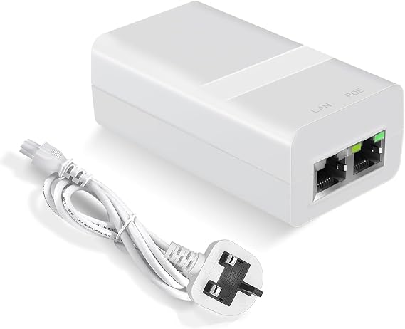 Gigabit PoE Injector 24V 15W, Passive Power Over Ethernet PoE Power Injector Adapter for IP Camera Wireless/Wireless Access Point Long Range/IP Phones