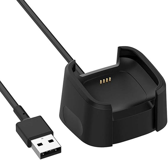 Charger for Fitbit Versa 2, Replacement USB Charging Dock Stand Cable for Fitbit Versa 2 Smart Watch