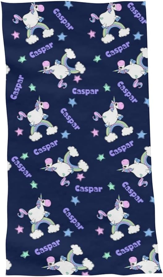 Unicorn Personalized Beach Towels with Name, Custom Beach/Bath/Pool Towel for Adult Kid Women Men Girl Boy, Quick-Drying Absorbent Unicorn Bath Towel 3060 inches (Unicorn 2)
