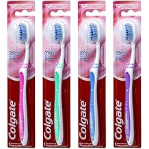 Colgate Wave Gum Comfort Toothbrush, Ultra Soft Compact Head, Colors Vary, 4-pack