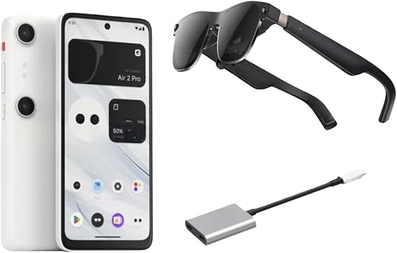 Air 2 Ultra Smart AR Glasses 6 DoF 52 Fov 4K 3D HD 385'' Giant Screen View Nreal Air2 Ultra Tracking Smart Glasses(Ultra Pro 128G Hub)