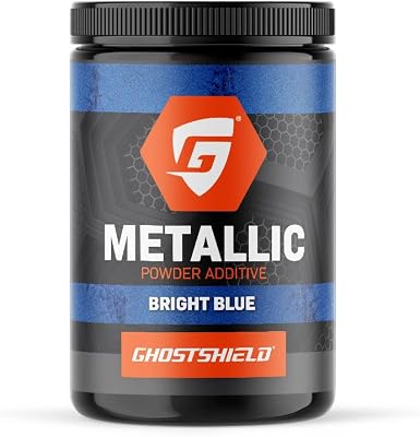 Ghostshield Metallic Mica Powder 340 grams for epoxy floor coatings Bright Blue