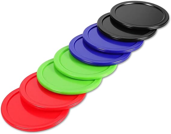 2.5 Inch Hockey Pucks, 8 Pcs Air Hockey Pucks Set Durable Puck for Air Hockeys Table