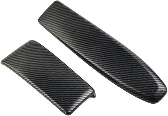 2 Pcs Car Center Armrest Rest Box Panel Cover, Carbon Fiber Armrest For Benz C Class W204 2008-2014 for E Class W212 2010-2013, for GLK X204 2008-2015, Automotive Parts