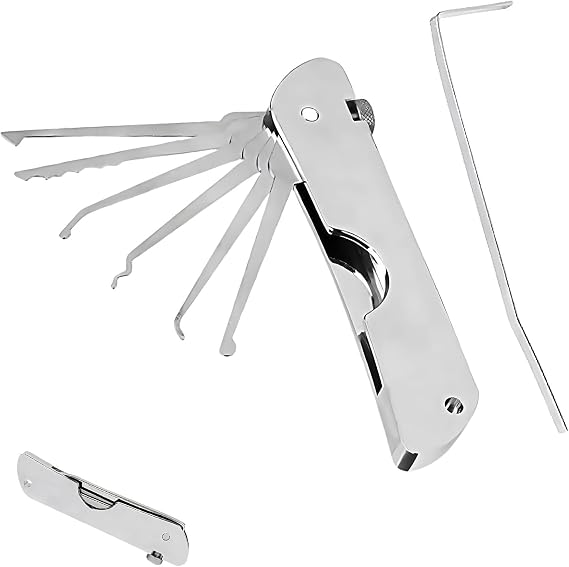 7in1 Lock Kit, Locksmith Tools Lock Set Padlock Training Tool Set