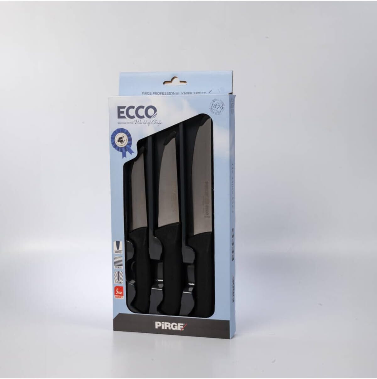 Pirge 35143 - ECCO EVDE KASAP BIÇAK SETİ 3 PARÇA