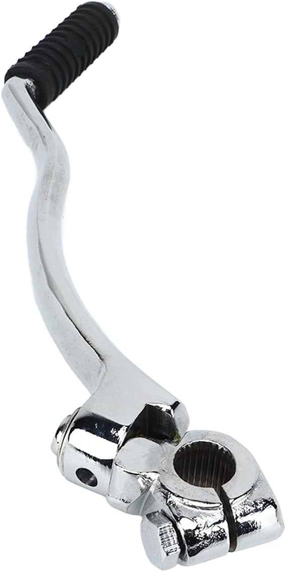 16mm Starter Lever, Heavy Duty Foldable Motorcycle Kick Start Lever with Rubber Boot and Anti Slip Surface, for GS125 GN125 Dirt Bike Engine