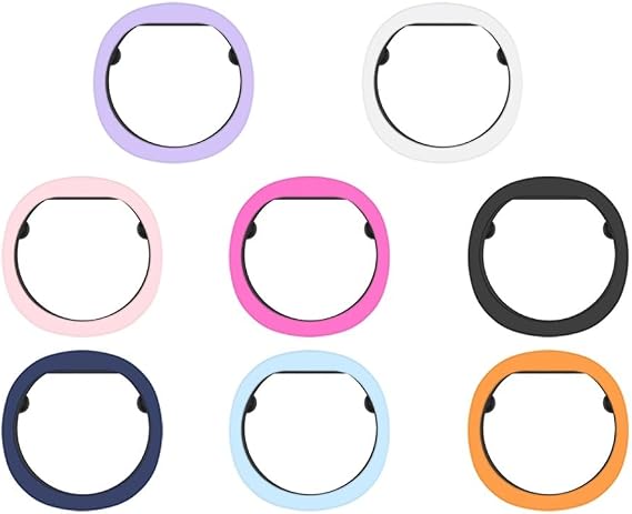 8PCS Silicone Ring Cover Compatible for RingConn Gen 2/2 Air, Smart Ring Protective Case Skin Shell Sleeve Protector Shockproof Anti-scratch Housing Cases (Case Only) (L)