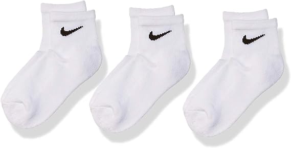 NIKE Unisex Nike Kids Basic Pack Ankle 3pk Socks Eu 27-35 SOCKS (pack of 1)