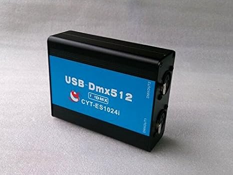 USB-DMX512 Lighting Controller Support Freestyler X2(1024channls)+3DMagic Can Work simultaneously on Two Software