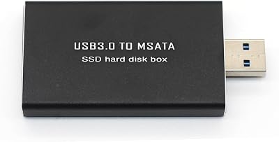 Mustpoint SSD mSATA to USB 3.0 Enclosure Hard Drive Box Portable Memory Drive
