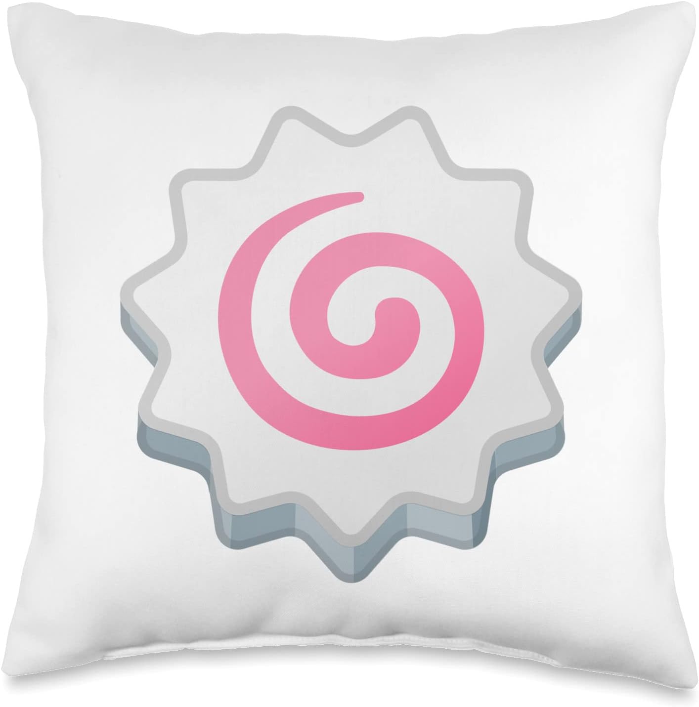 Narutomaki Japanese Fish cake with Swirl Throw Pillow