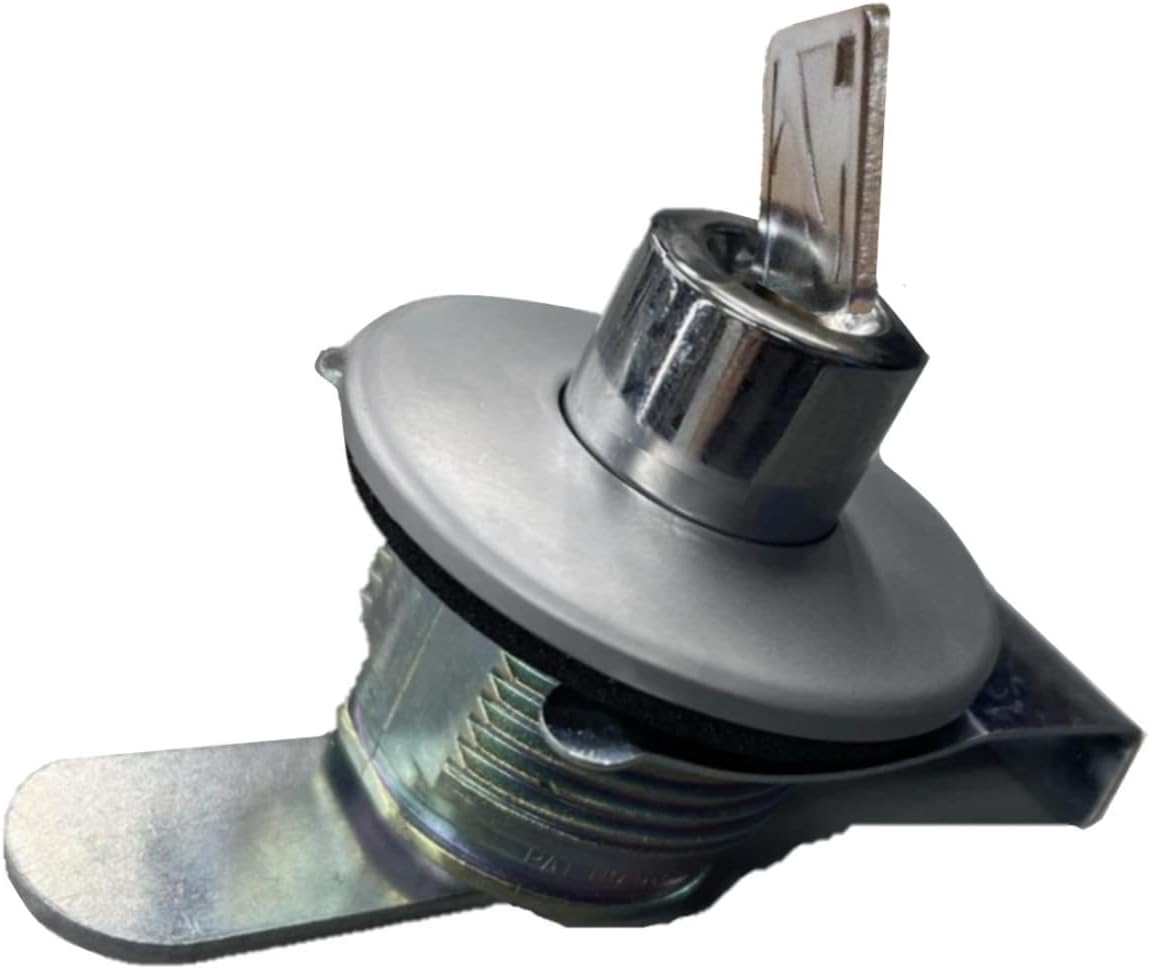 Adrian Steel 28333-0, Push Button Lock Cylinder Assembly & Key for Toolboxes