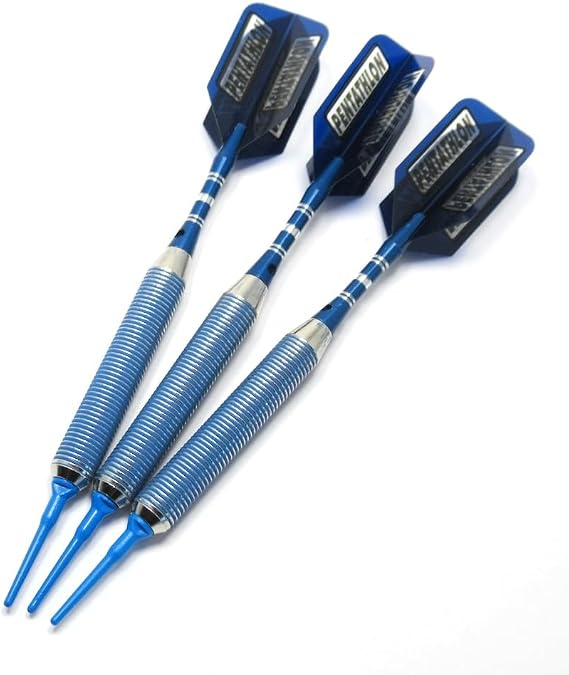 Xtreme TR Blueline 22 Gram Soft Tip Darts - Includes Extra Flights and Points