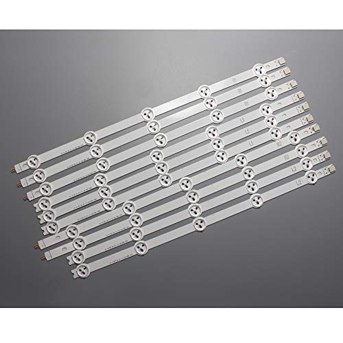 10Pcs x 42 LED Backlight for LG TV LC420DUE-SFR 42LN570V 42LN5700 42LN5400 LC420DU 6916L-1385A 1386A 1387A 1388A 1214A 1215A 1216A 1217A R1R2L1L2 Replacement Strips