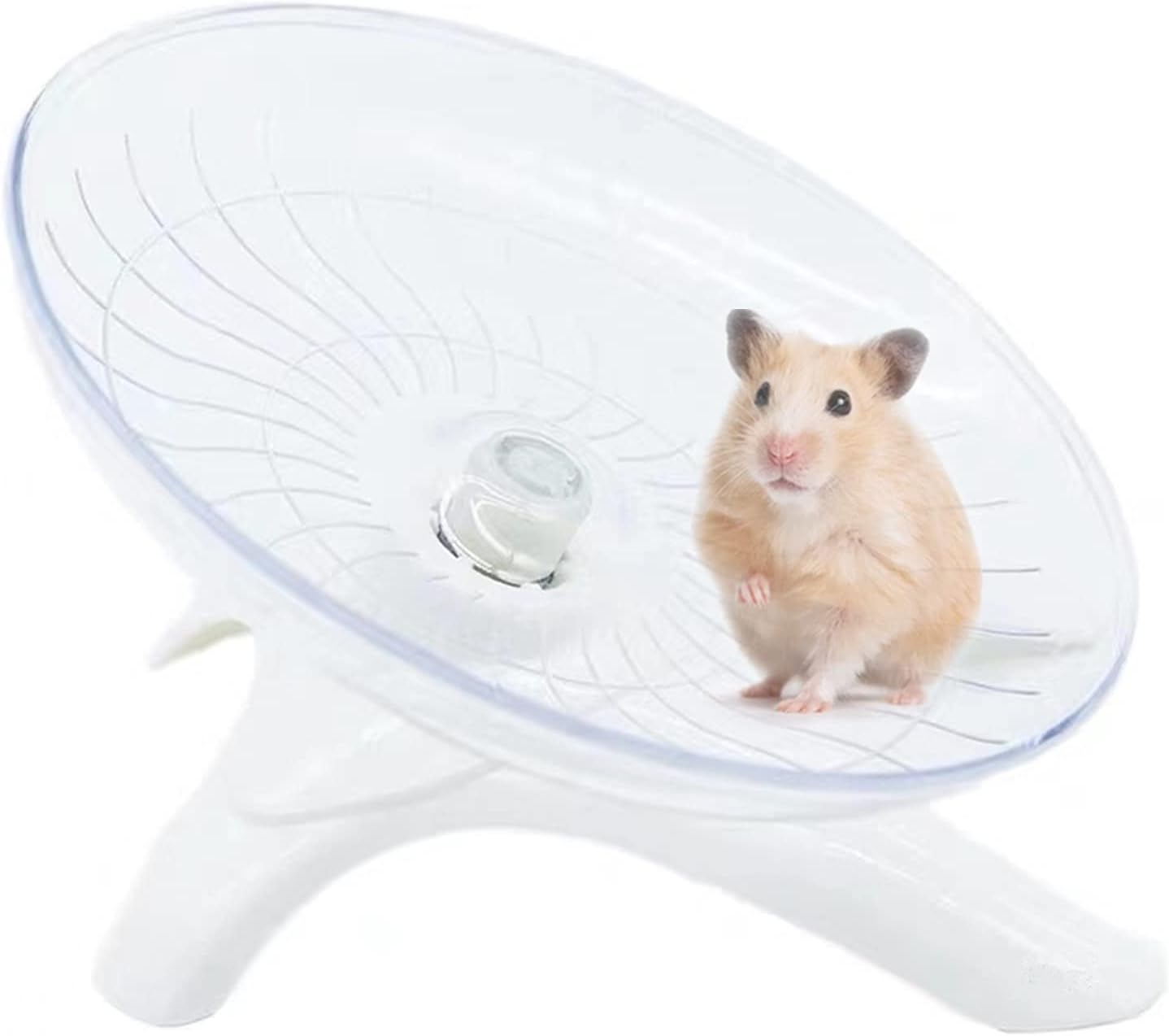 Hamster Flying Saucer Silent Running Exercise Wheel for Hamsters, Gerbils, Mice,Hedgehog and Other Small Pets Silent Running Wheel Hamster Wheel (Blue)