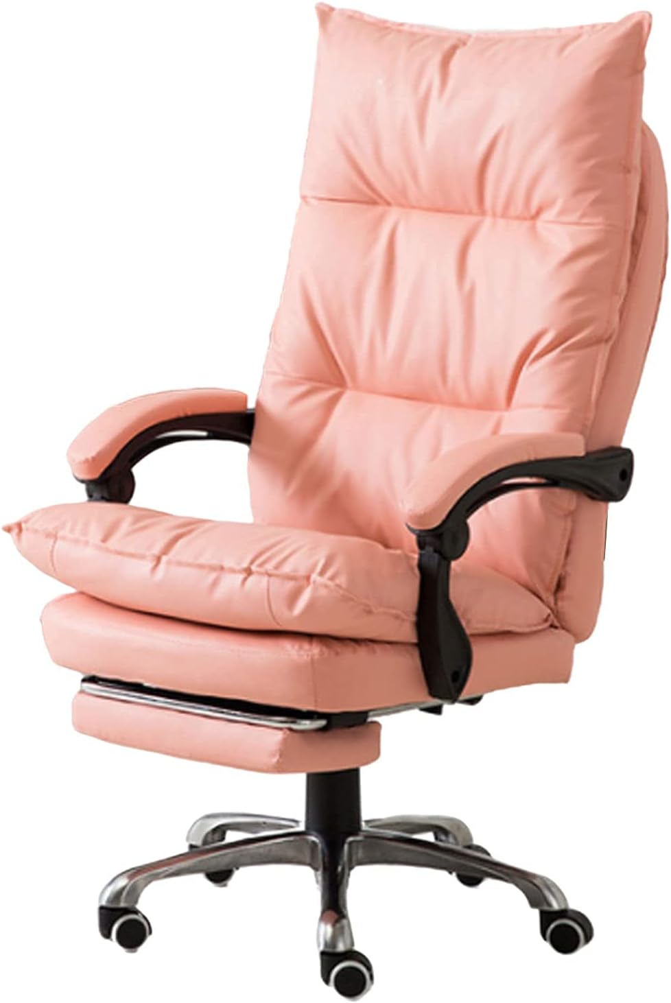 YRYRYW Office Chair Desk Chair Computer Chair Gaming Chair Pink, Comfortable Office Chair Gaming Recliner High Back Ergonomic Racing Office Desk Computer Chair Pu Leather Swivel,Pink Household faucets