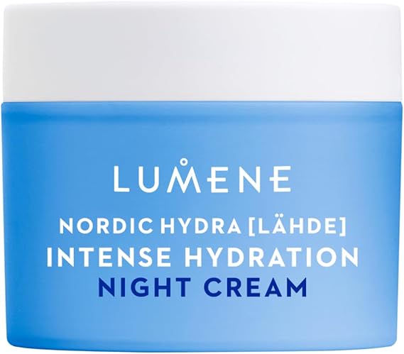 Nordic Hydra [LÄHDE] Intense Hydration Night Cream | Instant Hydration for Night Time Renewal | Plumps & Smooths Dehydrated Skin | With Organic Nordic Birch Sap | Vegan | 50ml