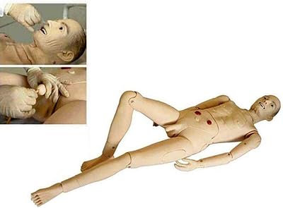 Human Manikin Elderly Male Nursing Human Anatomical Model Patient Care Simulator Teaching & Education Medical Supplies Life-Size(Men)