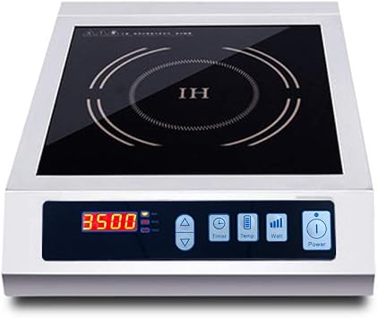 3500W / 220v Induction Cooktop Portable Commercial Induction Cooker Stove Electric Countertop Burner Hot Plate for Cooking with Digital Display Panel & Touch Button Single Burner