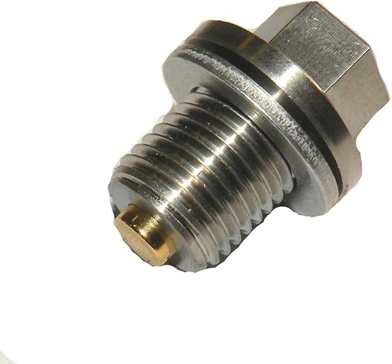 GoldPlug Made in USA | Stainless Magnetic Drain Plug Fits All Honda, Acura, Kia | Reduced Hex Head | M14x1.5 | MP02T | Includes SW02 Washer |