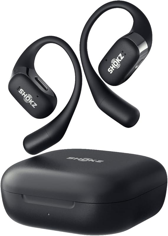 SHOKZ OPENFIT True Wireless Bluetooth Earbuds - Black