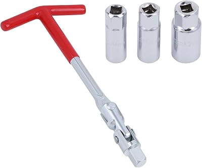 Spark Plug Socket Wrench T-Handle with 14 mm  16 mm  21 mm Spark Plug Socket, Spark Plug Remover Installer Tool for Motorcycles, Lawn mowers and Small Motor Vehicles, etc