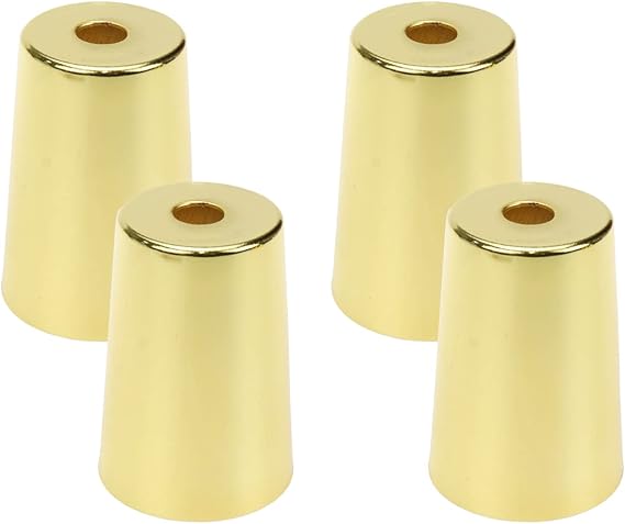 4pcs Furniture Feet Cover 2" Heigth Metal Furniture Legs Round Metal Table Chair Sofa Feet Cover Cap