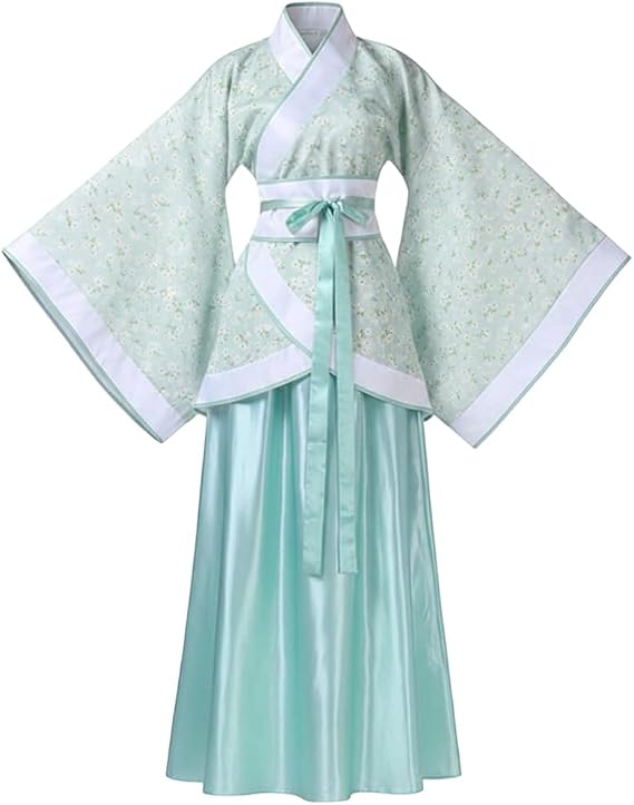 1set Chinese Ancient Style Hanfu, Traditional Tang Outfit Women Hanfu Dresses Long Sleeve Ancient Princess Performance Clothing Dance Dress for Party