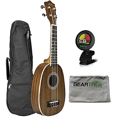 Lanikai MA-P Mahogany Pineapple Ukulele wGig Bag, Cloth, and Tuner