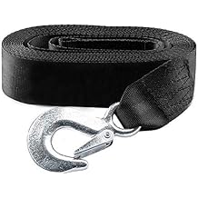 KONON Trailer Winch Strap 2" x 20' with Safety Snap Hook 10000 lbs for Towing Vehicles, Boats and Jet Ski | Polyester | Longer