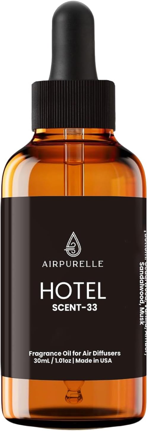 AirPurelle Hotel Diffuser Oil Luxury White Tea Lily Warm Sandalwood Aromatherapy Premium Fragrance Oil for Ultrasonic and Waterless Diffusers 1 Pack(1 * 1.02 fl oz) Dream On Scent