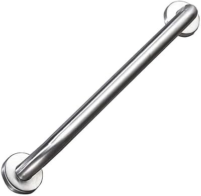 Shower Handicap Grab Bars for Bathroom Wall, Brushed Nickel for Bathtubs and Showers Stainless Steel Safety Anti-Slip Handrail Handicap for Elderly Children Steel Color : Silver, Size : 88Cm
