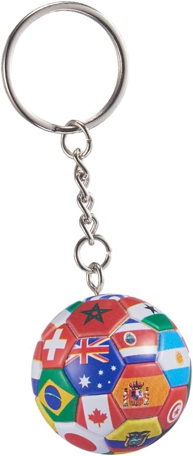 KCKEYS Soccer Ball Keychain, Football World Cup Key Chain,Man's Backpack charm Pendant keychains