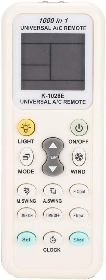 Universal Air Condition Remote Control, K-1028E Air Conditioner Remote Control Replacement for All Most All models of All Brands Air Conditioning A/C Controller 1000 Codes