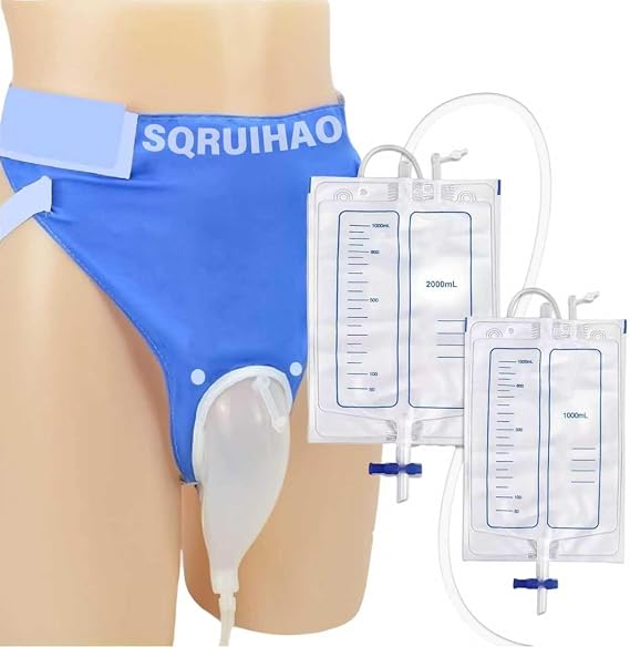 Urine Bags for Women, External Urinary Catheter, 2000ml & 1000ml