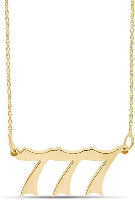 AFFY Angel Number Necklace for Women Numerology Pendant Jewelry
