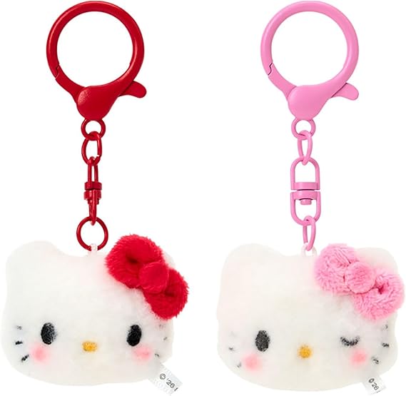 Sanrio 660540 Mini Mascot Keychain, Set of 2 (Matching Cats), Hello Kitty, For Ages 6 and Up