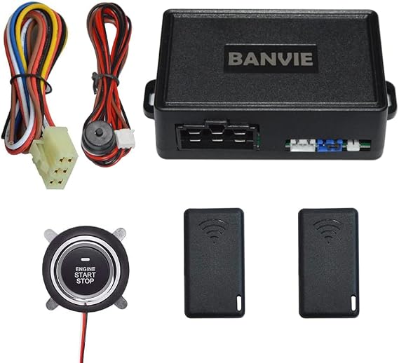 Push to Start Ignition kit Engine Start Stop Button Switch Keyless Go System