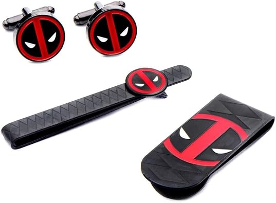 Marvel Deadpool Money Clip, Tie Bar & Cuff Links Set