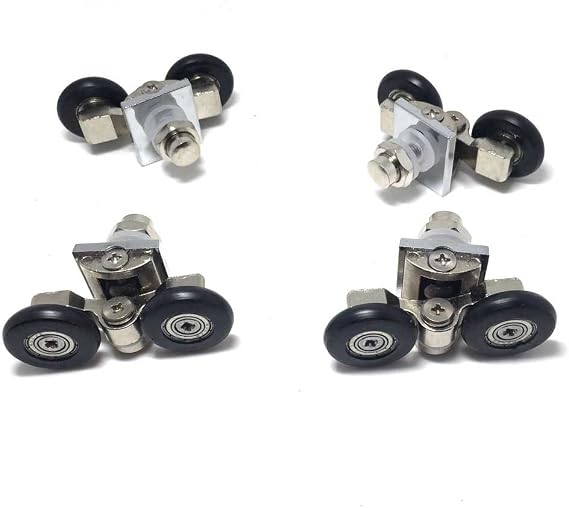 Set of 4 Double Shower Door Rollers 25mm