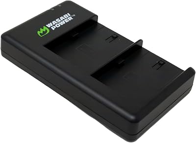 Wasabi Power USB-C Dual Battery Charger for Canon LP-E6, LP-E6N, LP-E6NH, LP-E6P