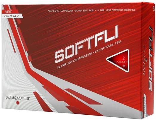 Maxfli Softfli Matte Golf Balls Red (1)