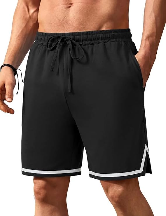Marvmys Men's Pajama Shorts comfy Sleep Bottoms for mens Elastic Waist pants Cotton Lounge Shorts with Pockets S-3XL