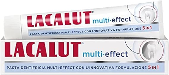Naturwaren Italia srl Lacalut Dentif Multi Eff 5in1 Adult Unflavored Paste 75ml